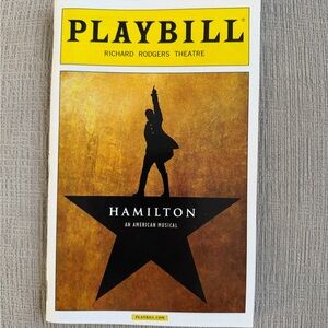 Hamilton NYC Broadway Original Cast 2015 Playbill Lin-Manuel Miranda Groff